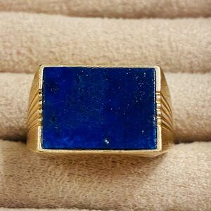 14k Gold and Lapis Lazuli Band